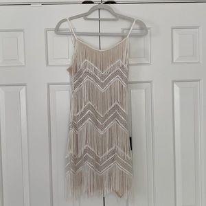 Sequin Frindge Sleeveless Mini Dress